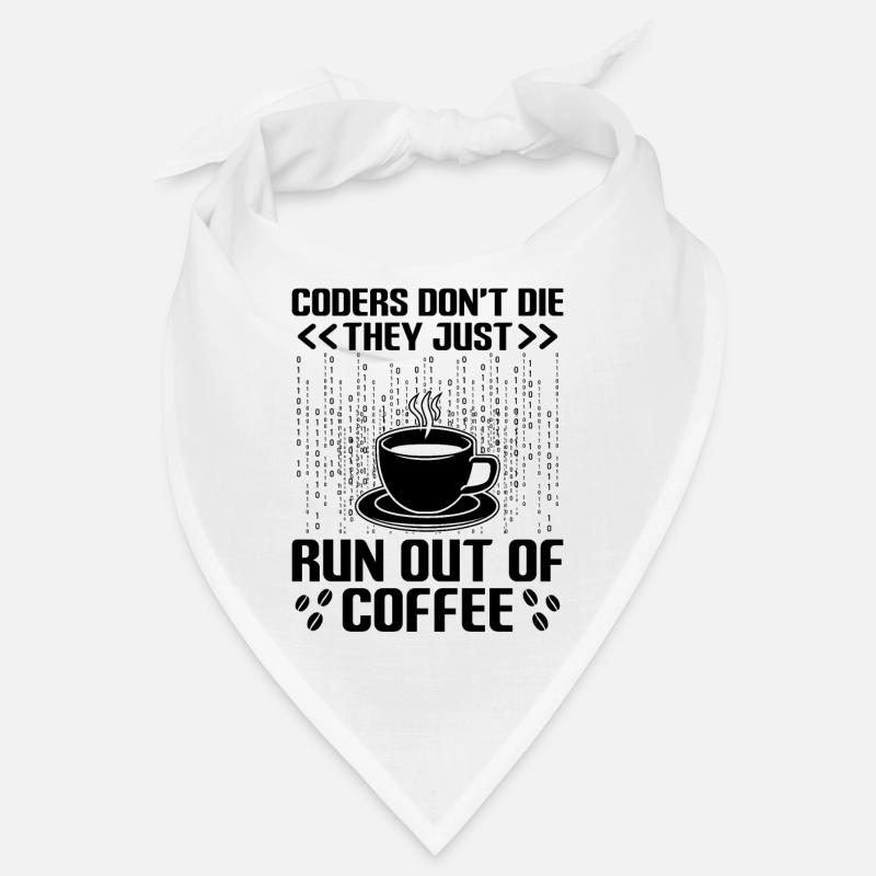 Kaffee-Codierung Programmierer Programmierer Entwickler Nerd Coff Bandana