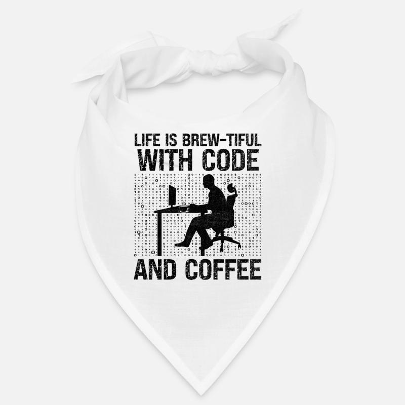 Café Codage Programmeur Codeur Développeur Nerd Coff Bandana