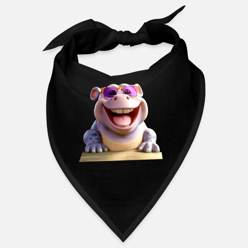 Nilpferd Flusspferd Papa Hippopotamus Cooles Hippo Bandana