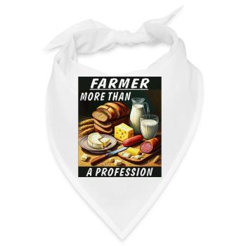 FARMER MORE THAN A PROFESSION - Bandana - Weiß - Vorne