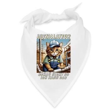 KATZE INSTALLATEUR - Bandana - Weiß - Vorne
