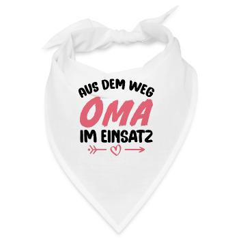 Aus dem weg Oma im einsatz - Bandana - Weiß - Vorne
