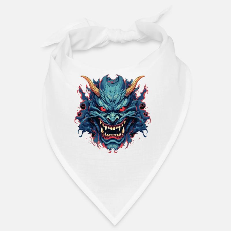 Japanischer Hannya Dämon Samurai Warrior Oni Maske Bandana