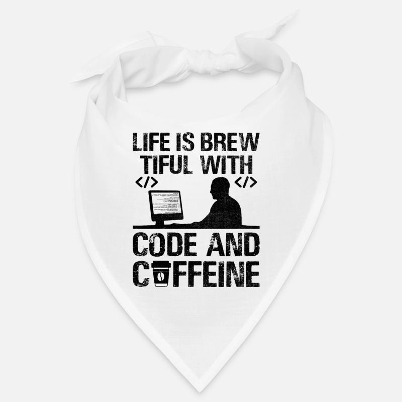 Kaffee-Codierung Programmierer Programmierer Entwickler Nerd Coff Bandana