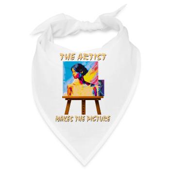 ARTIST MAKES THE PICTURE - Bandana - Weiß - Vorne