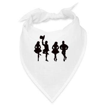 Irischer Tanz Feis Kleeblatt Festival - Bandana - Weiß - Vorne