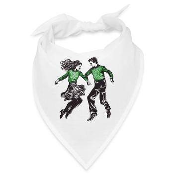 Irischer Tanz Feis Kleeblatt Festival - Bandana - Weiß - Vorne