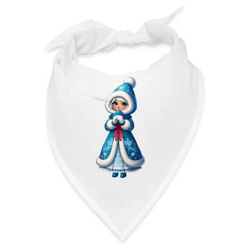 Ded Moroz Snegurotschka russischer Weihnachtsmann - Bandana - Weiß - Vorne