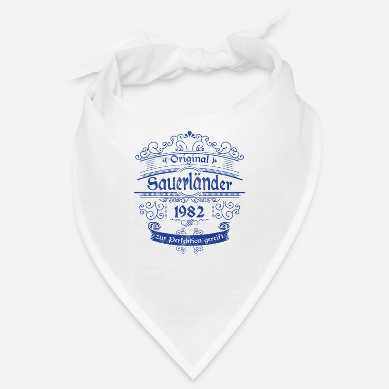 1982 Geburtstag Sauerländer Original Whiskey blau Bandana