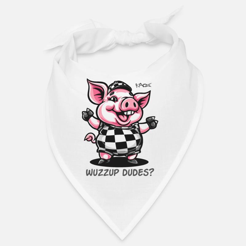 Que se passe-t-il, les amis ? cochon drôle Bandana