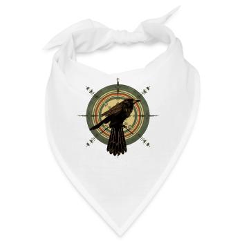 Zen-Bogenschießen Krähenfokus Präzision - Bandana - Weiß - Vorne