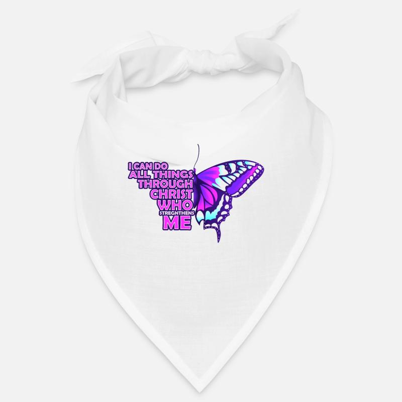 I Can Do All Things Through Christ Butterfly Bandana