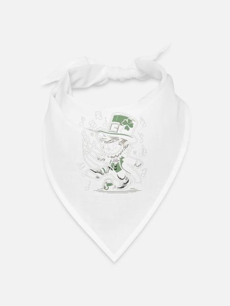 Irish Dancing Ireland Outfit Irish Music - Bandana - white - Front