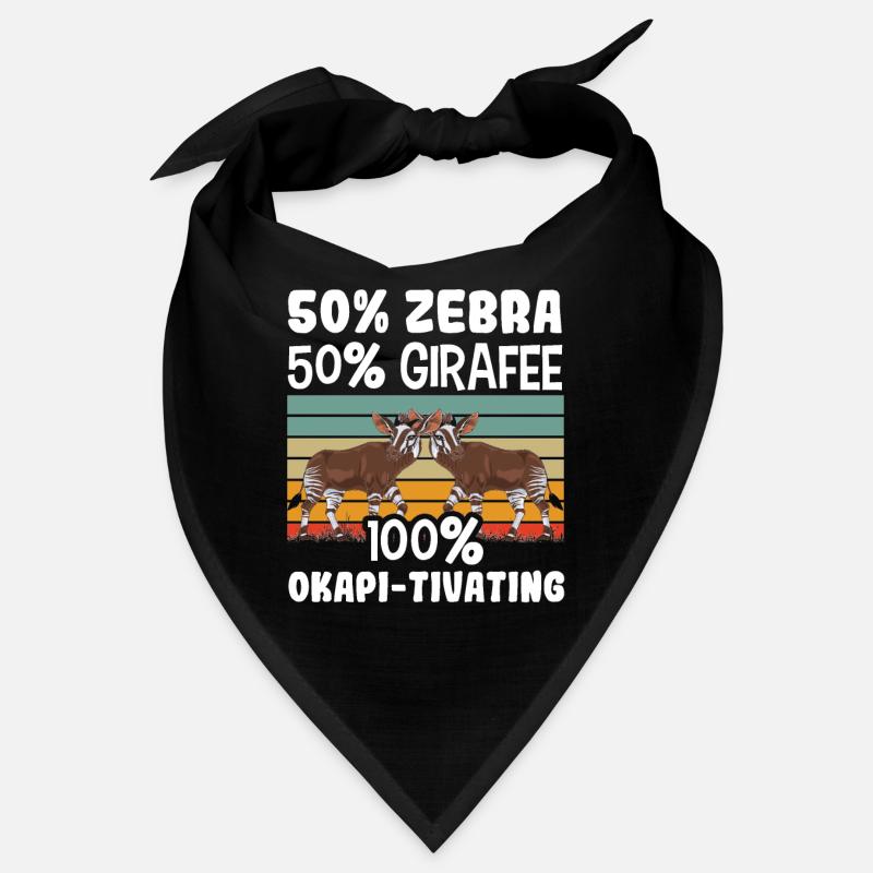 Drôle d’amant d’okapi gardien de zoo Bandana