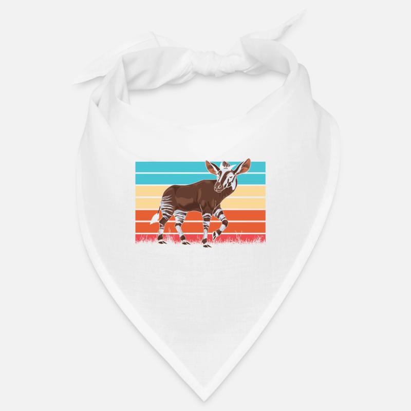 Drôle d’amant d’okapi gardien de zoo Bandana