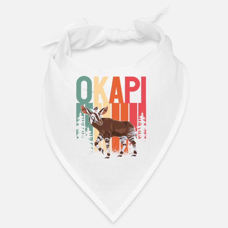 Funny zookeeper okapi lover Bandana