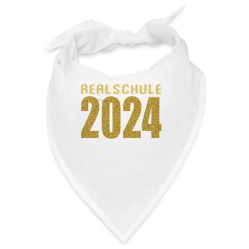 Realschule Junge Mädchen Realschule 2024 - Bandana - Weiß - Vorne