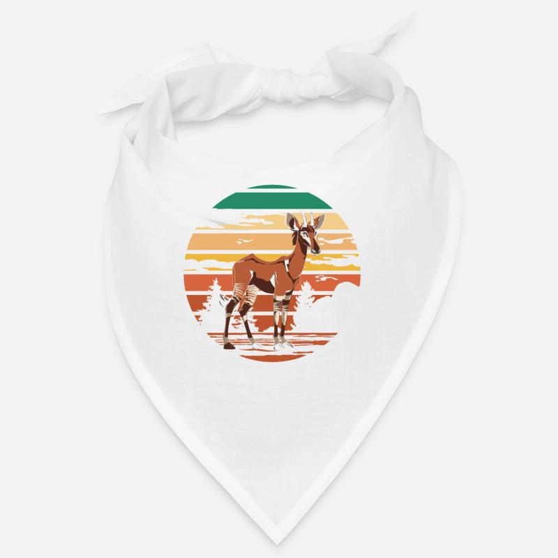 Drôle d’amant d’okapi gardien de zoo Bandana