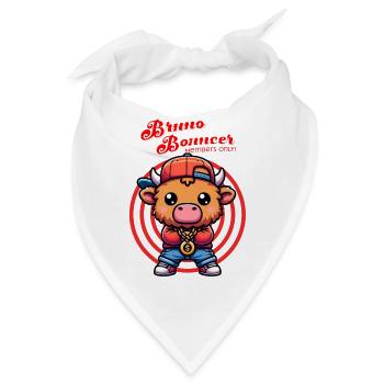 Bruno Bouncer - Bruno der Sicherheitsmann - Bandana - Weiß - Vorne
