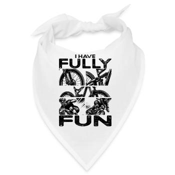Mountainbike I have fully fun MTB - Bandana - Weiß - Vorne