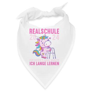 Realschule Junge Mädchen Realschule 2024 - Bandana - Weiß - Vorne