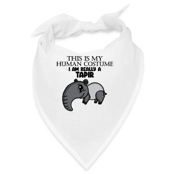 tapir tapire Spruch - Bandana - Weiß - Vorne