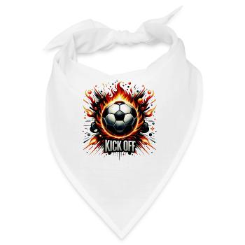 Feuriger Anstoß - Bandana - Weiß - Vorne