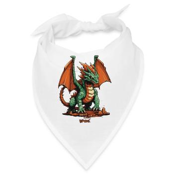 Spielzeug Drache - Bandana - Weiß - Vorne
