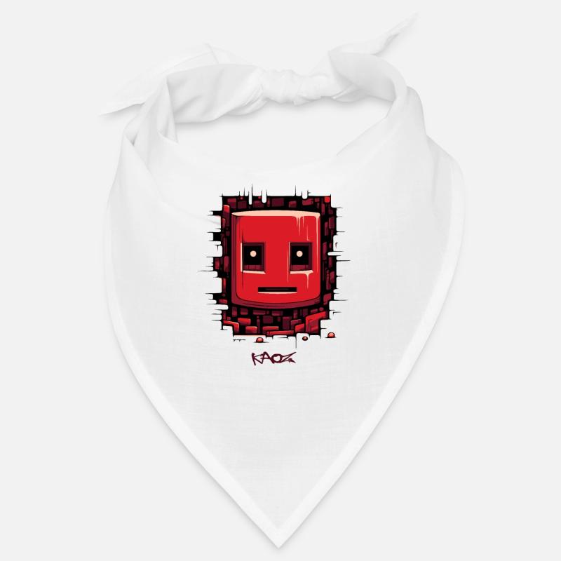 Cracked Surface: Robot Face Bandana