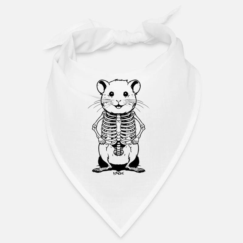 Hamster squelette mignon Bandana