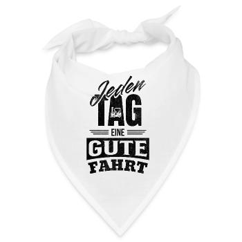 Jeden Tag eine gute Fahrt - Für - Bandana - Weiß - Vorne