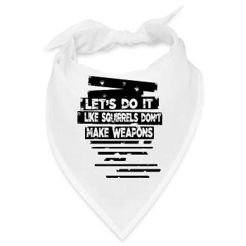 peace sign jokes disarmament peace symbol present - Bandana - Weiß - Vorne