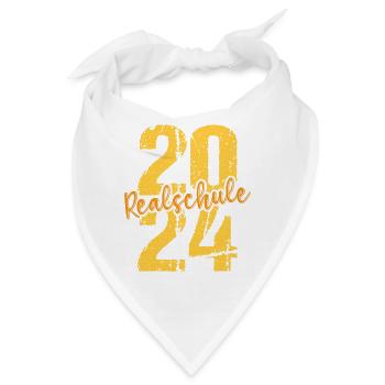 Realschule Junge Mädchen Realschule 2024 - Bandana - Weiß - Vorne
