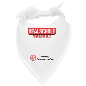Realschule Junge Mädchen Realschule 2024 - Bandana - Weiß - Vorne