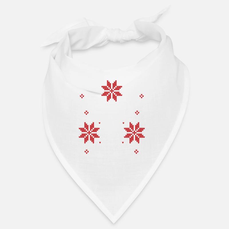 Festlicher Hirsch & Schneeflocken Hässlicher Weihnachtspullover Bandana