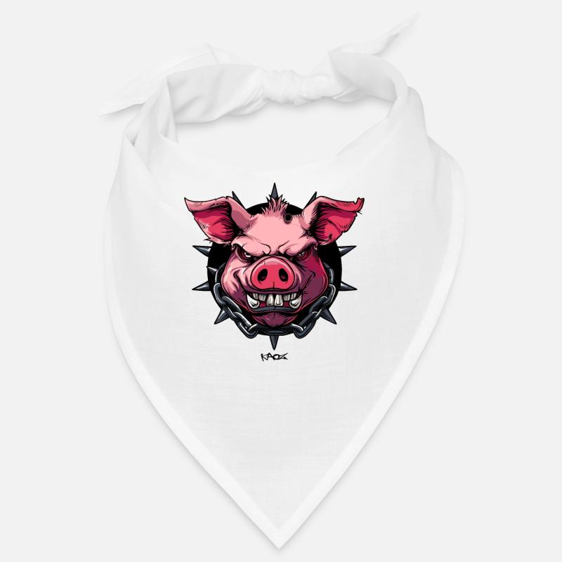 Das mächtige Gothic Schwein Bandana