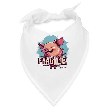 Ein zerbrechliches Schwein - Bandana - Weiß - Vorne