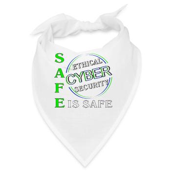 Ethical Cyber Security SAFE - Bandana - Weiß - Vorne