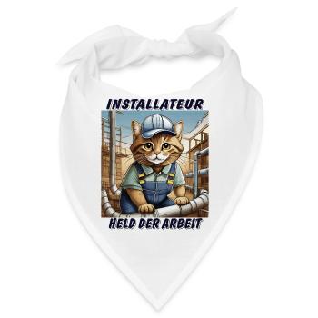 KATZE INSTALLATEUR - Bandana - Weiß - Vorne