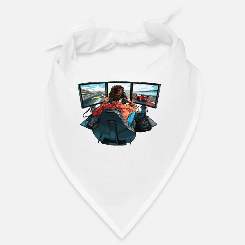 "Time For Sim Racing" Sim Racer Bandana