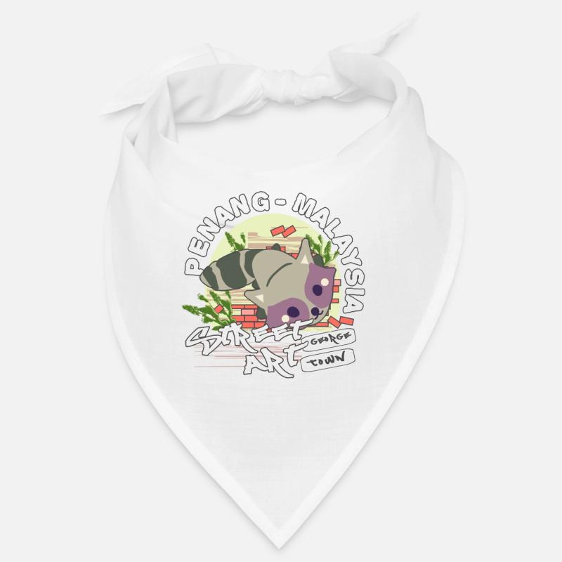 Raccoon Graffiti Bandana