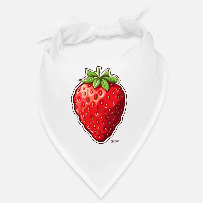 Große, dicke saftige Erdbeere Bandana