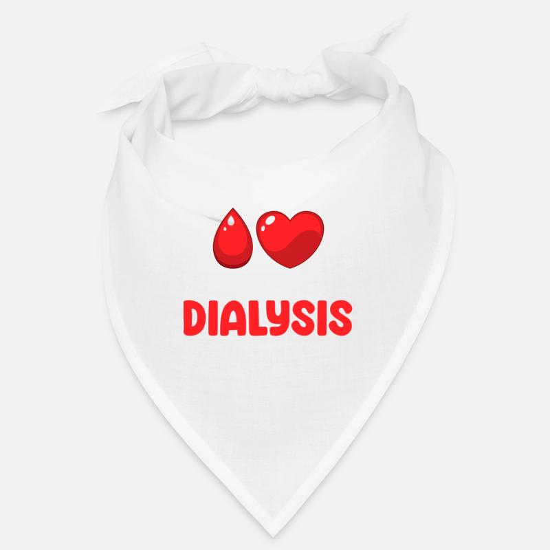 Ich Kann Heute Nicht, Ich Habe Eine Dialyse. - Bandana - Weiß