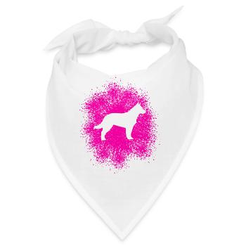 Schäferhund – Treuer Begleiter - Bandana - Weiß - Vorne