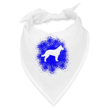 Schäferhund – Treuer Begleiter - Bandana - Weiß - Vorne