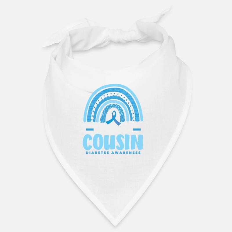 T1D Diabetes Type 1 Diabetic Gift - Bandana - white