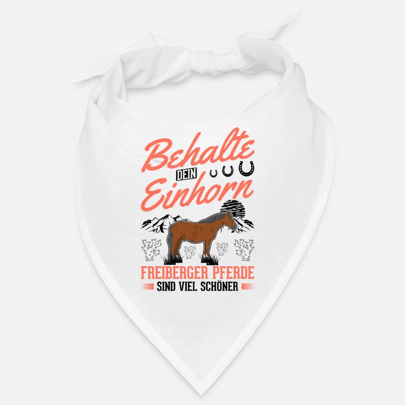 Freiberger Pferd Einhorn Bandana