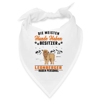 Leonberger Personal - Bandana - Weiß - Vorne