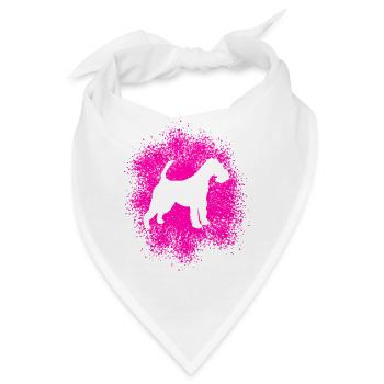 Drahthaar-Foxterrier für Hundeliebhaber - Bandana - Weiß - Vorne