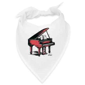 Das Klavier - Bandana - Weiß - Vorne